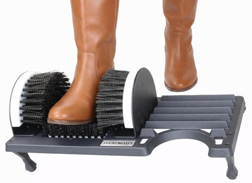 Heavy duty boot - brush, scraper