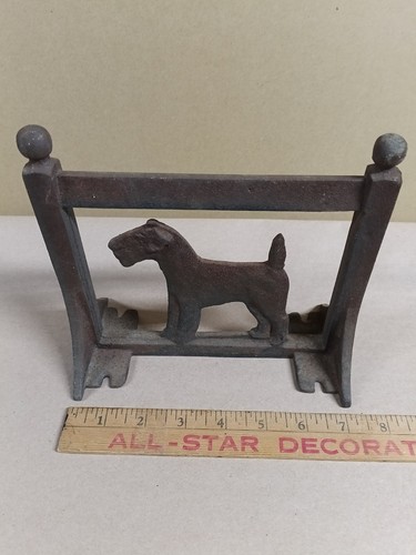 Vintage cast iron airedale - vintage,
