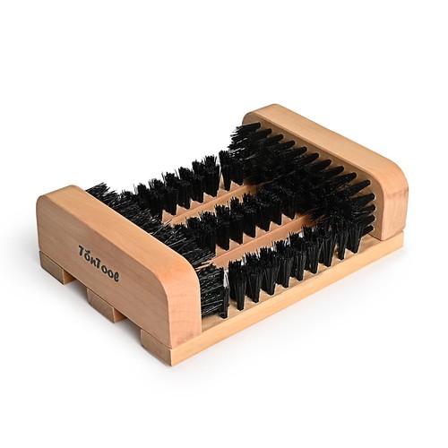 Wooden boot brush - wooden,