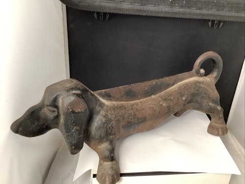 Dachshund boot scraper genuine - dachshund,