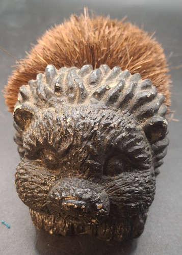 Vintage hedgehog shoe scraper - vintage,