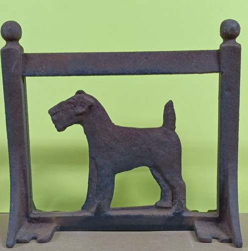 Vintage cast iron - , airedale