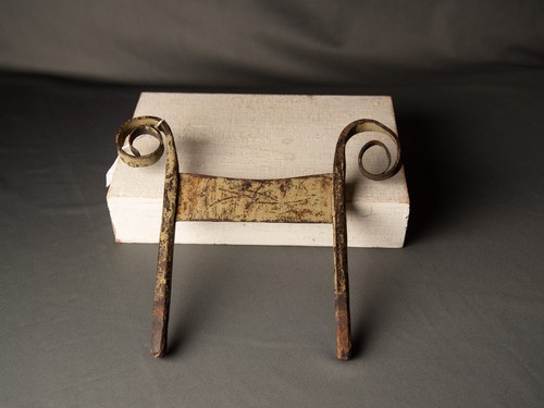 Antique hand forged iron boot - antique,