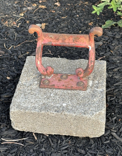 C1890 iron boot scraper - c1890, w/